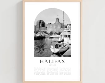 Halifax Reise Poster, Halifax Druck, Halifax Wandkunst, Reisedruck, Kanada Stadt Kunst, Halifax Geschenk, Kanada Dekor | NA280M