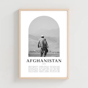 Afghanistan Travel Poster, Afghanistan Print, Afghanistan Wall Art, Travel Print, Asia City Art, Afghanistan Gift, Asia Decor | AS01M