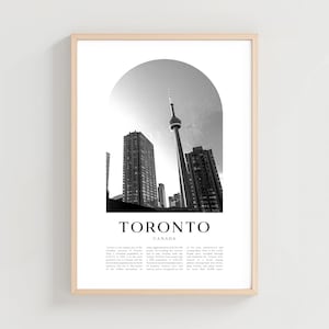 Toronto Travel Poster, Toronto Print, Toronto Wall Art, Travel Print, Canada City Art, Toronto Gift, Canada Decor | NA240M