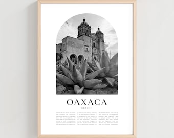 Oaxaca Travel Poster, Oaxaca Print, Oaxaca Wall Art, Travel Print, Mexico City Art, Oaxaca Gift, Mexico Decor | NA201M