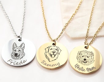 Collier Chien Etsy