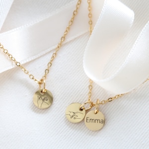 Namenskette - Buchstabenkette - Halskette mit Gravur - Edelstahlkette Silber Gold Roségold - personalisiertes Geschenk