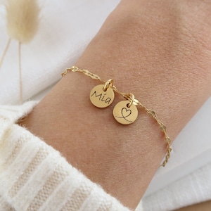 Bracelet with engraving - name bracelet - stainless steel, silver gold, rose - personalized bracelet - gift