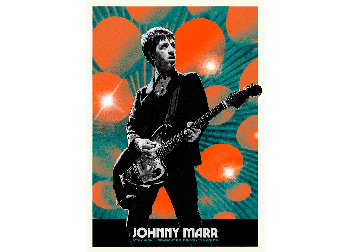 ジョニーマー　直筆サイン入りポスター Johnny marr - Etsy 日本