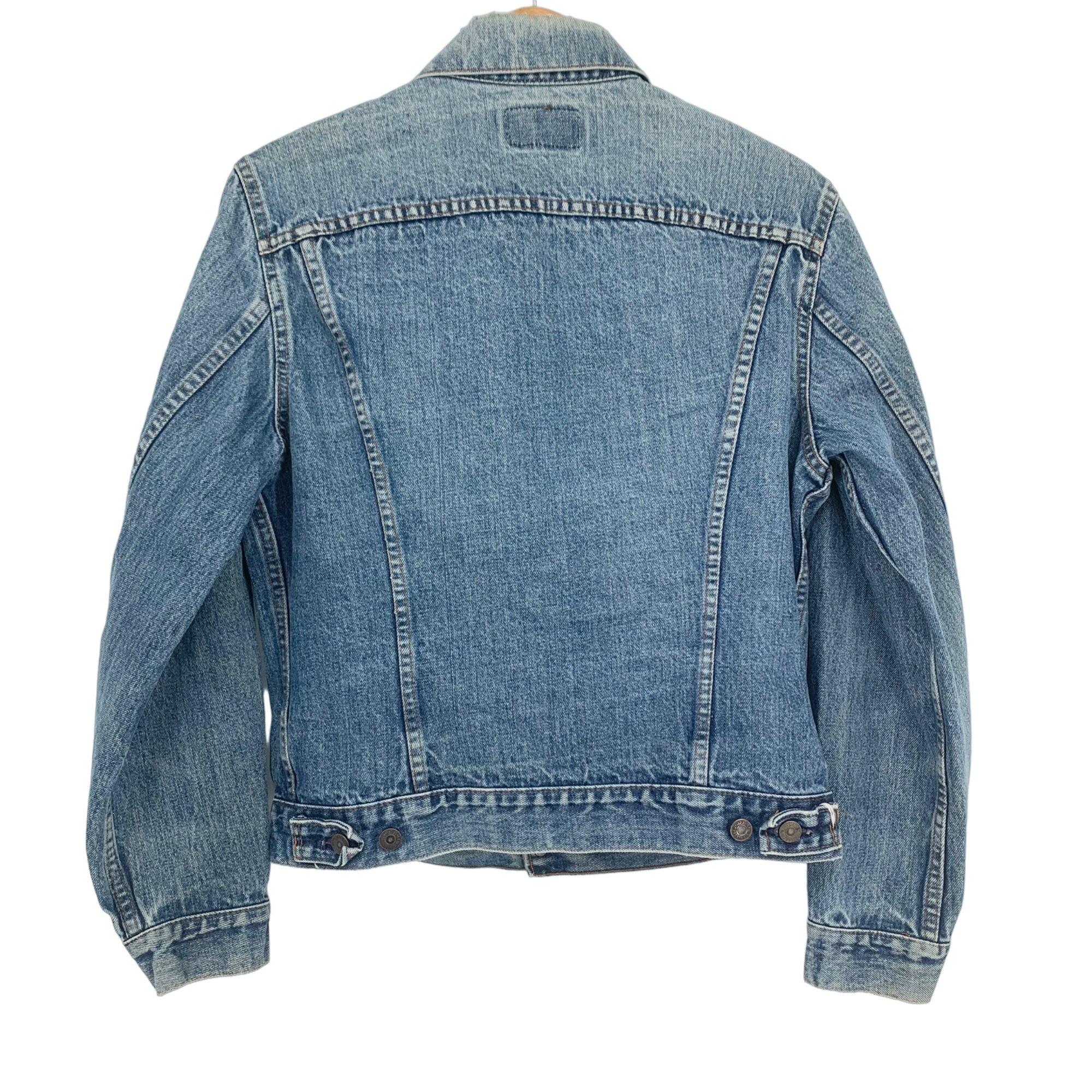 Vintage Levis Denim Trucker Jacket Womens 8 Blue Jean 70506-0217