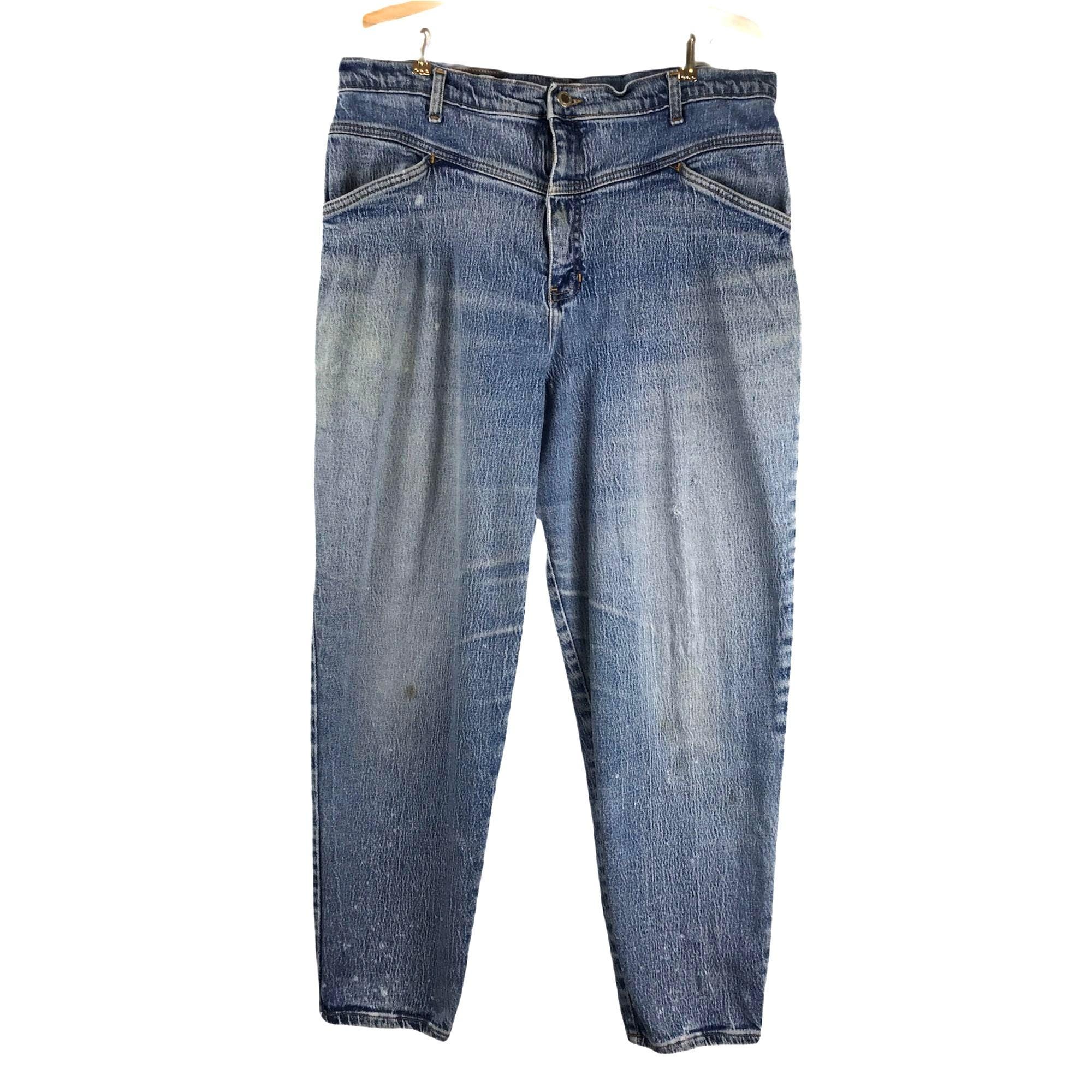 80s Yoke Jeans - Etsy