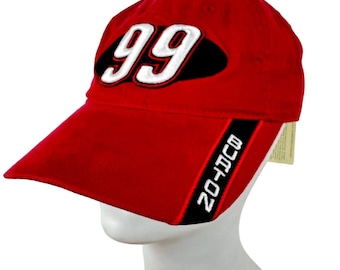 Gorra de béisbol vintage de NASCAR Jeff Burton #99, roja, talla única, nueva