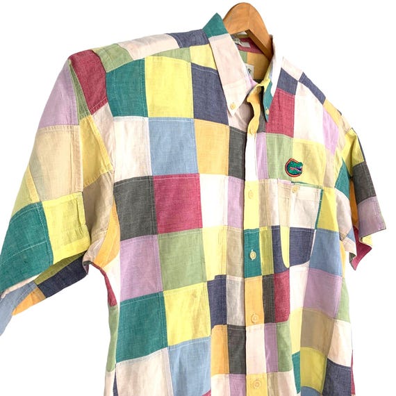 Vtg Orvis Patchwork Button Down Florida Gator Sho… - image 3