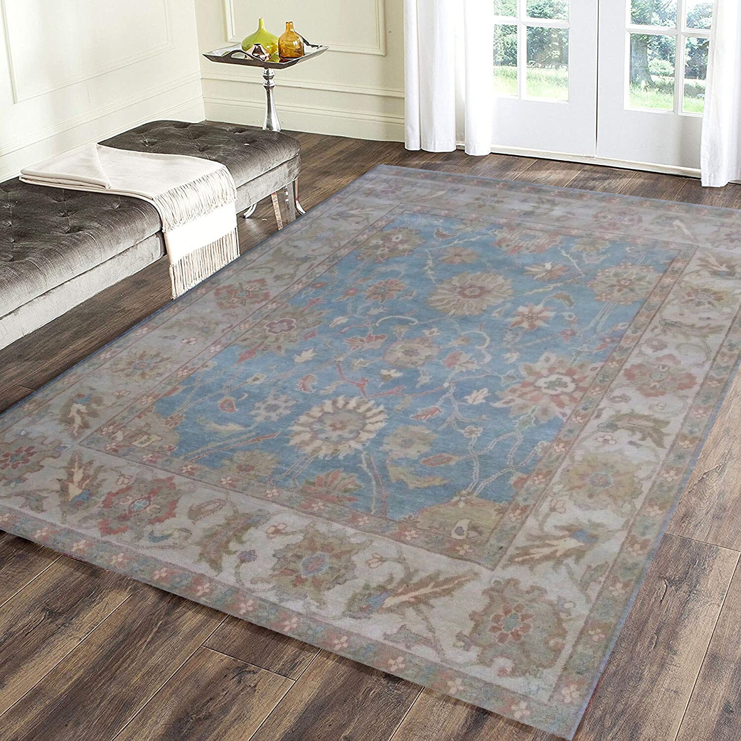 10'x14 Teppich ' Traditioneller handgeknüpfter Oushak | Etsy