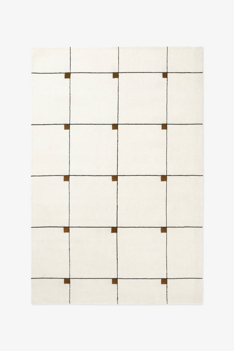 Buy Rug Custom Hand Tufted 100 Nz Woolen Color Cream Carpet for