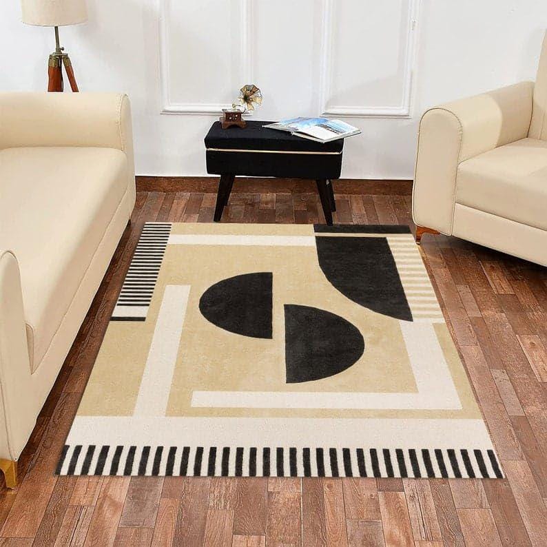 Modern Woven Geometric Area Rugs 8x10, Soft Green Living Room Rugs