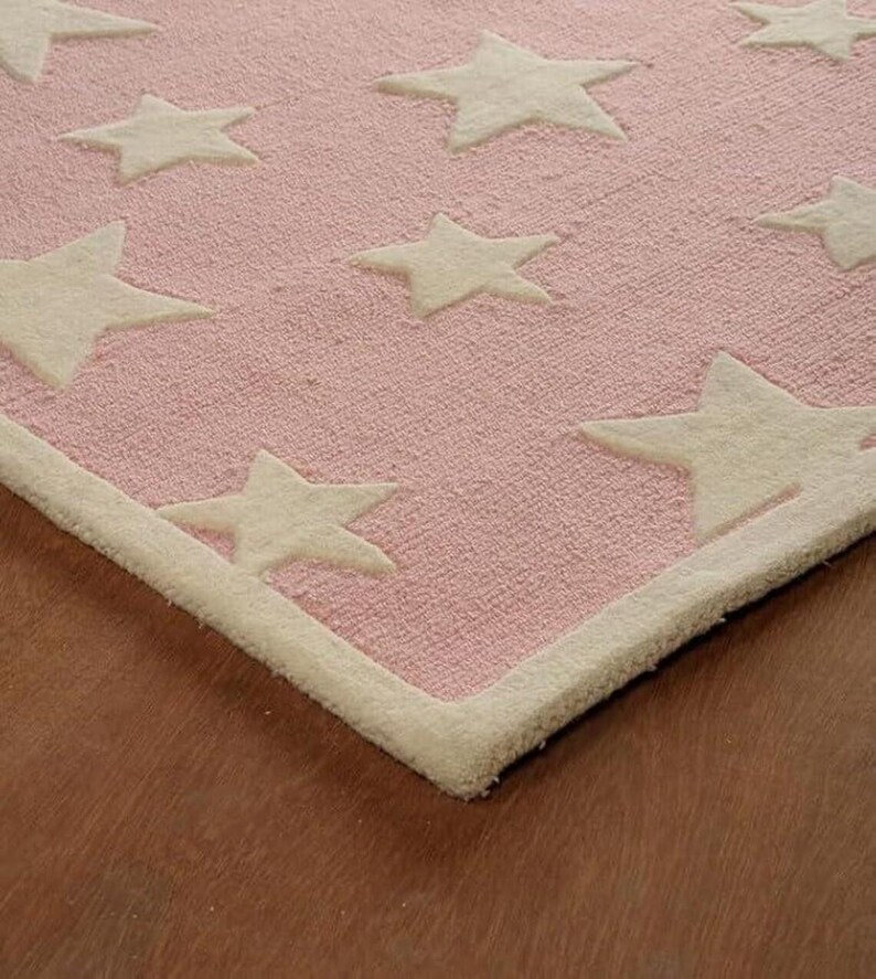 5x86x98x109x1210x1412x1512x18 Light Pink Soft Wool Area Rug With