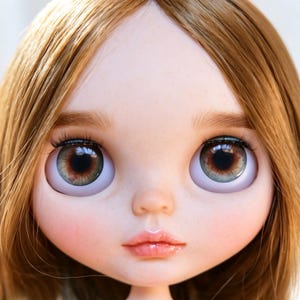 14mm Glass Eyechips for Blythe Dolls | Thin Transparent Handmade Doll Eyes | Easy to Install Custom Eye Chips