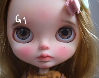 Handmade blythe eye chips natural G with shimmer