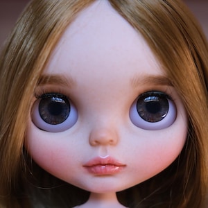 14mm Glass Eyechips for Blythe Dolls | Thin Transparent Handmade Doll Eyes | Easy to Install Custom Eye Chips Realistic Eyechips