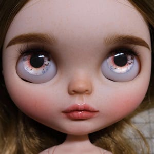blythe doll glass eyechips glass with shimmer J