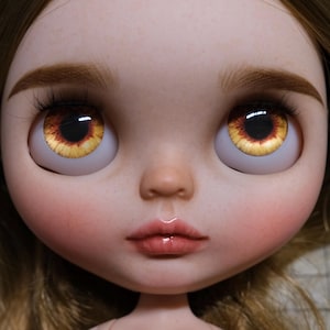 Blythe doll en verre avec effet scintillant J J5