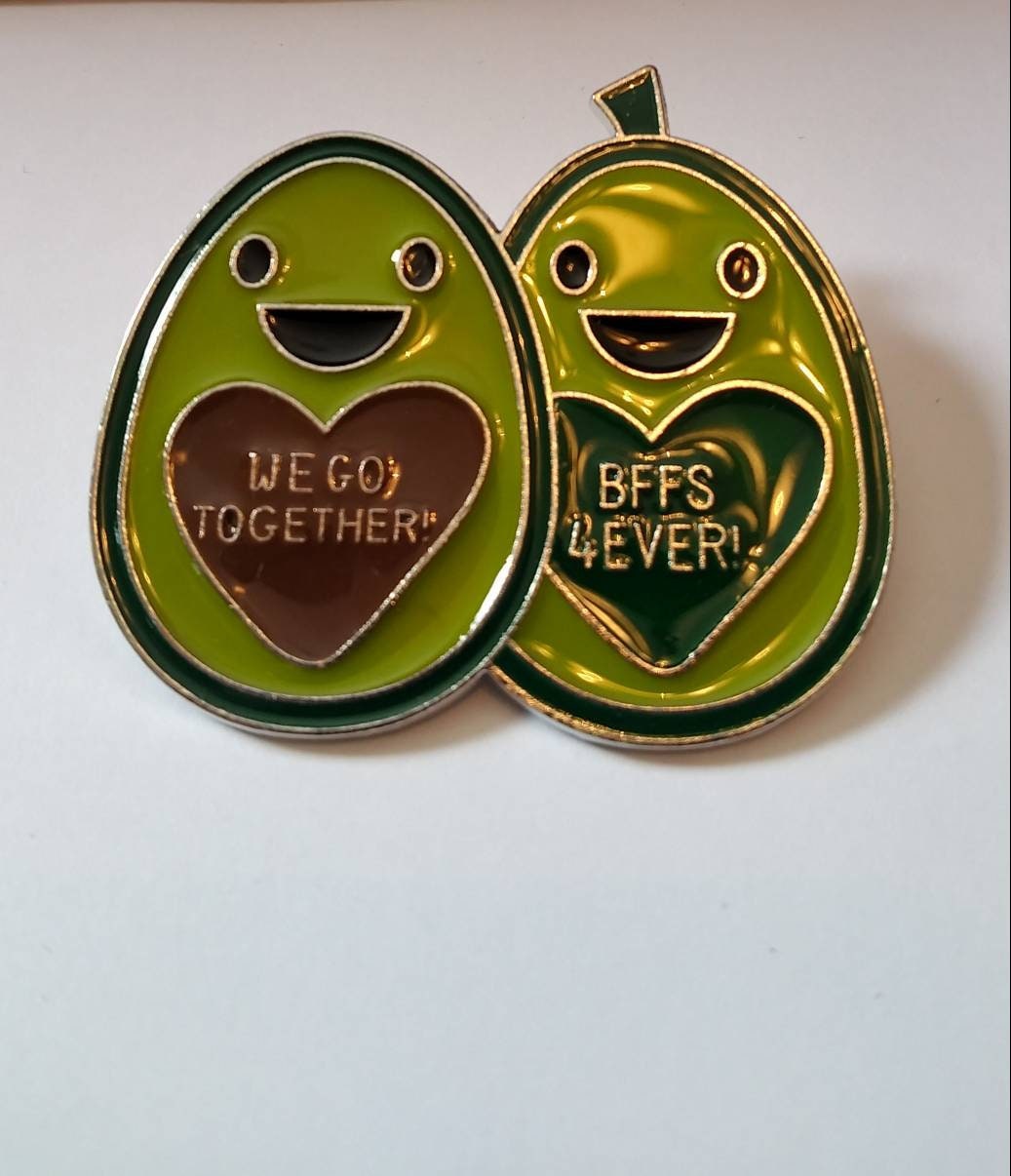 BFF Pin Large Lapel Pin Best Friend Forever Bff's Makes a Etsy UK
