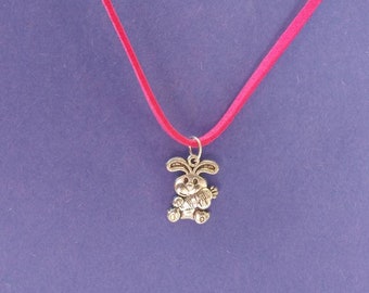Collana con coniglietto pasquale per ragazze/donne