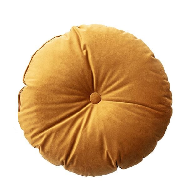 Round Velvet Pillow Etsy