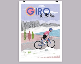 Giro D'Italia Art Print: Cycling Art Poster