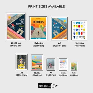 Poster print sizes available