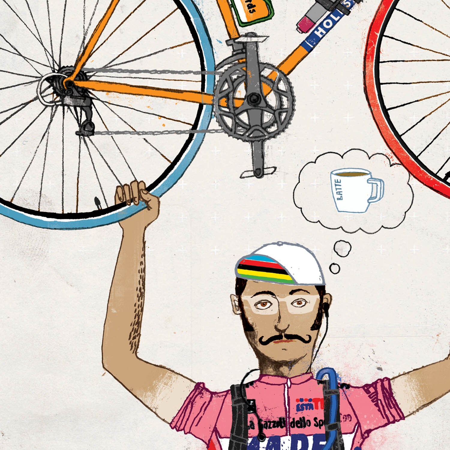 Cycling Art Print, 'breaker of the Rules', Inspirational Cycle Poster Print, Velominati Rules