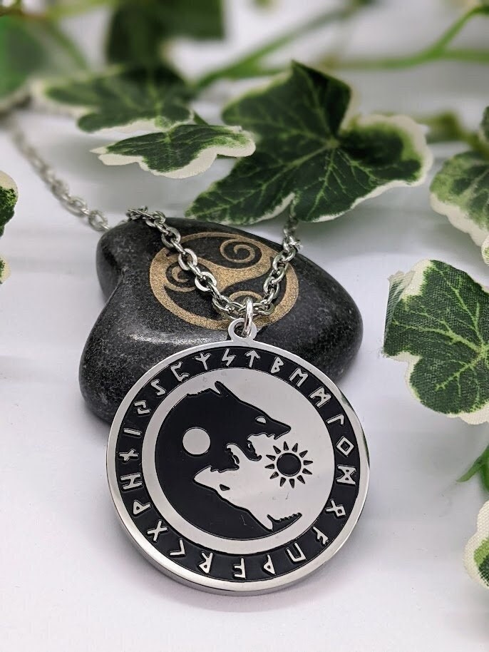 Skoll and shop hati necklace
