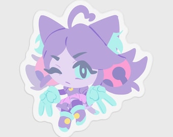 PINK Maddie Clear Stickers (5 PER SET)