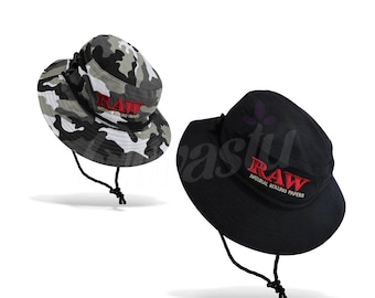 Chapeau Bob RAW Smokermans Camo Ou Noir