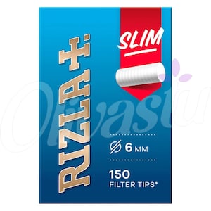 Rizla Slim Filter Tips - 5 - Packs - Cigarette Filter Tips - 750 Tips