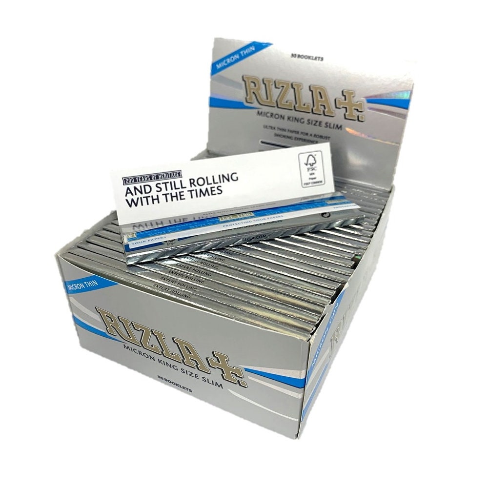Buy Rizla Micron King Size Slim Papers: Kingsize Slim Rolling Papers from  Shiva Online