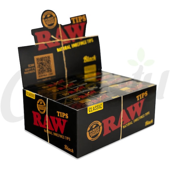 RAW Unbleached Natural Filter Tips from RAW Rolling Papers