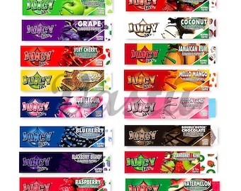 Juicy Jay's King Size Flavoured Rolling Papers Smoking Skins 18 Flavours Including Limited Birthday Cake