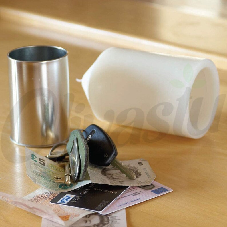 Real Candle Diversion Safe Secret Stash Can Hidden Storage Etsy