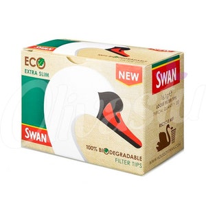Swan Extra Slim ECO Loose Filter Tips - 5 - Packs - Cigarette Filter Tips - 800 Tips