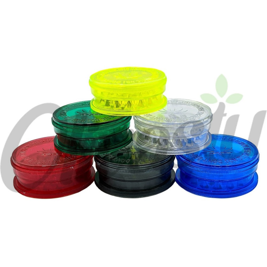 Lot De 6 Broyeurs à Herbes En Plastique - 60 Mm, Couvercle Magnétique, Dents De Requin, Portable - 5