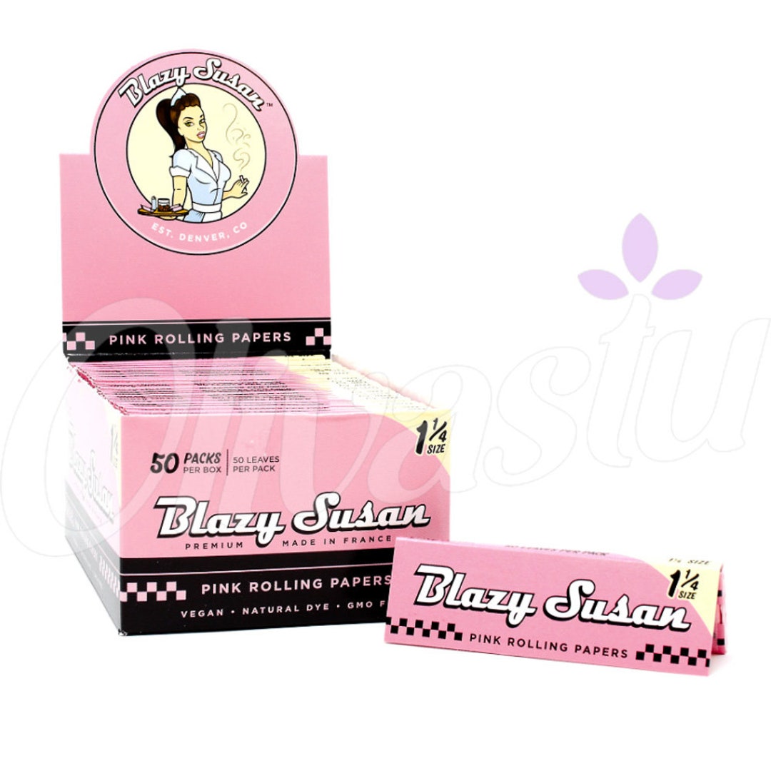 Blazy Susan 1 1/4 Rolling Papers Pink Rolling Papers Etsy UK