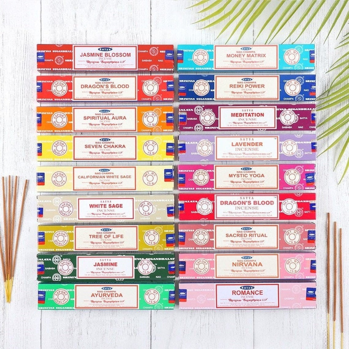 Satya Nag Champa Incense - To Quiet Your Mind for Meditation