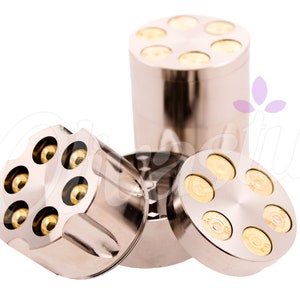 Bullet Barrell 3 Part 50mm Metal Grinder Tobacco Sharp Shredder