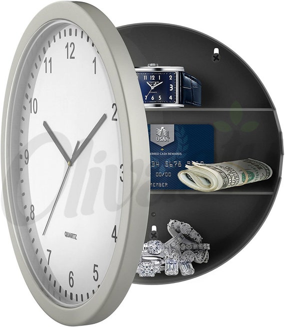 Wall Clock Watch Diversion Safe Secret Stash Can Hidden