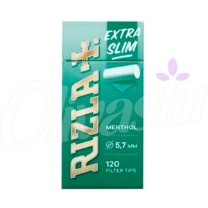 Rizla Menthol Extra Slim Filter Tips - 5 - Packs - Cigarette Filter Tips - 600 Tips