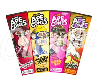 Vorgerollte Zapfen - G-Rollz Ape Cones - Pop Aktiviertes Aroma - King Size 3 Zapfen