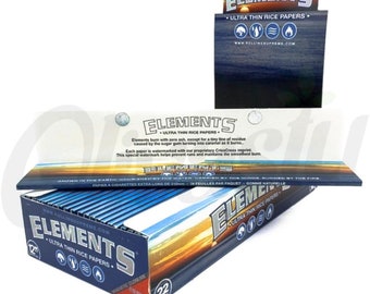 Elements 12 Inch Huge Rice Papers Ultra Thin Mega Skins Rizla Herb Rolling FUN