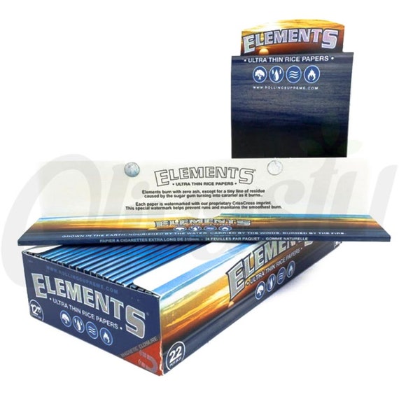 Elements 12 Inch Huge Rice Papers Ultra Thin Mega Skins Rizla Rolling FUN 