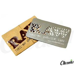 Authentique carte de broyage RAW à trois voies - Broyeur de portefeuille portable