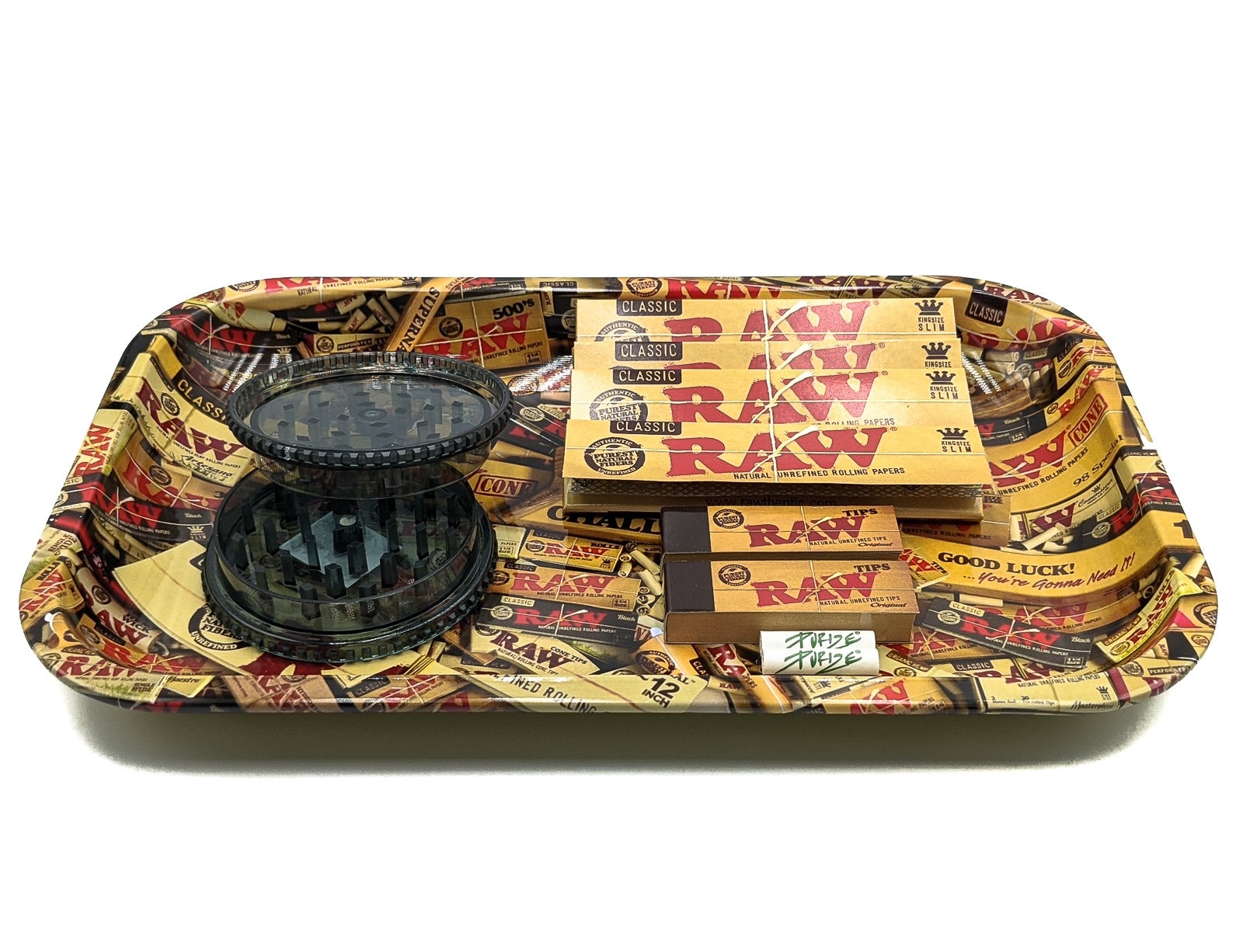 Raw Small Medium Rolling Tray Kit Gift Set Raw Classic Organic Etsy