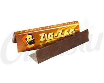 5 x Zig Zag Réglisse Régulier Simple Large Papiers Cigarette Fumer Véritable Papier à Rouler Premium