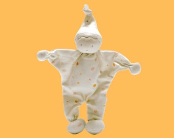 Organic Cotton Baby Comforter: Handmade Soothing Toy