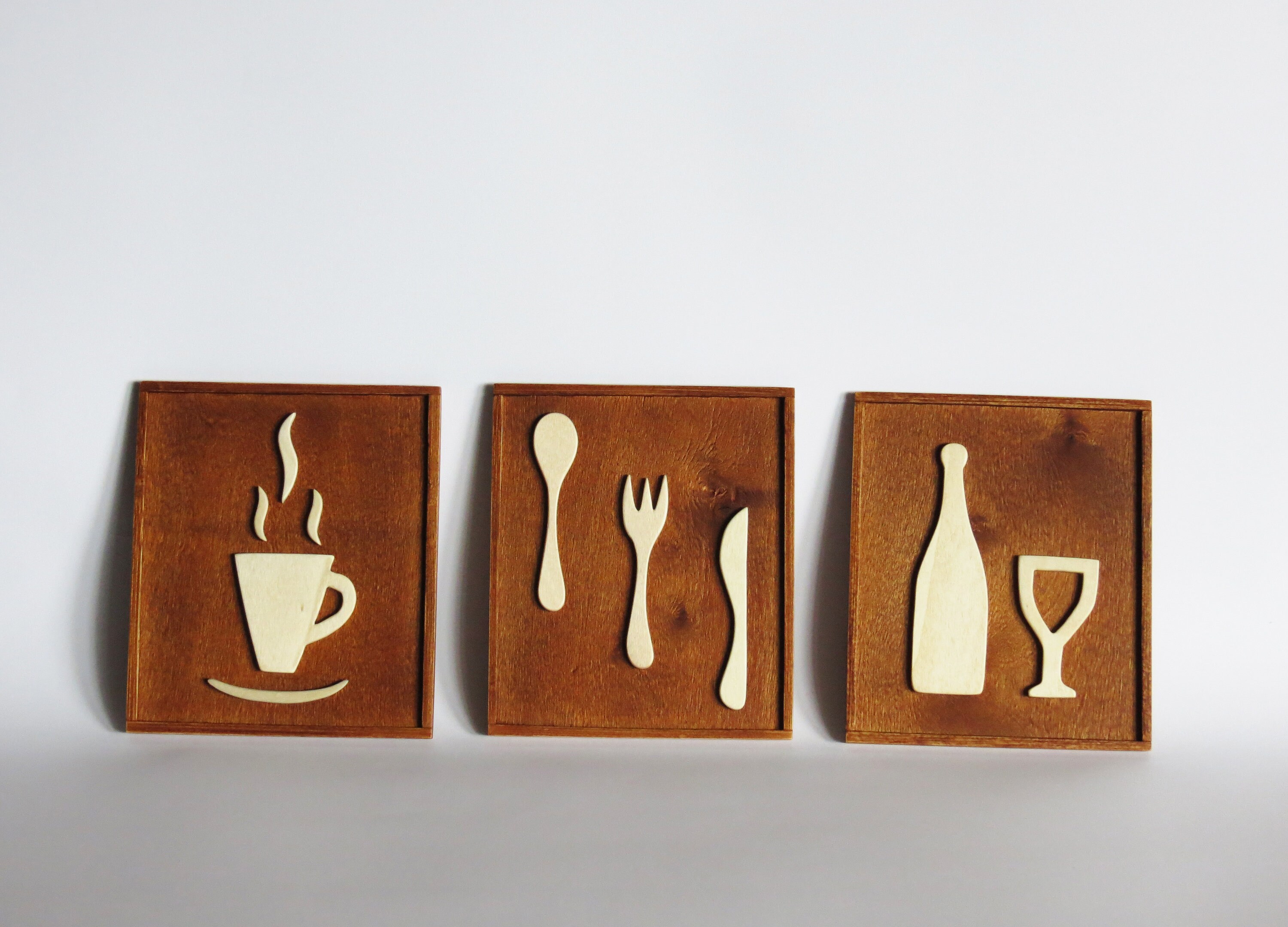 Wall Hanging Fork and Spoon Kitchen Wall Decor Kitchen Signs Etsy